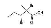 2,3-dibromo-2-methyl-valeric acid结构式
