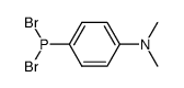 dibromo(4-N,N-dimethylaminophenyl)phosphane结构式