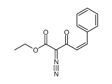 ethyl (4Z)-2-diazo-3-oxo-5-phenylpent-4-enoate结构式