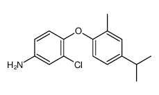 3-chloro-4-(2-methyl-4-propan-2-ylphenoxy)aniline结构式