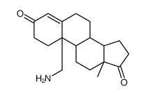 Androst-4-ene-3,17-dione, 19-amino-, trans-结构式