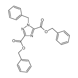 dibenzyl 1-benzyl-1H-1,2,4-triazole-3,5-dicarboxylate结构式