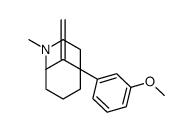 5-(3-methoxyphenyl)-2-methyl-9-methylidene-2-azabicyclo[3.3.1]nonane Structure