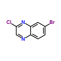 7-Bromo-2-chloroquinoxaline structure