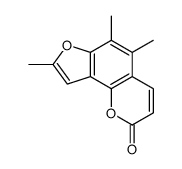 5,6,8-trimethylfuro[2,3-h]chromen-2-one结构式