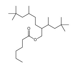 [2-(4,4-dimethylpentan-2-yl)-5,7,7-trimethyloctyl] hexanoate Structure