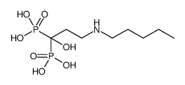 Phosphonic acid, P,P'-[1-hydroxy-3-(pentylamino)propylidene]bis Structure