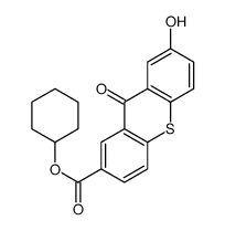 cyclohexyl 7-hydroxy-9-oxothioxanthene-2-carboxylate结构式