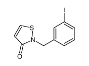 2-[(3-iodophenyl)methyl]-1,2-thiazol-3-one结构式