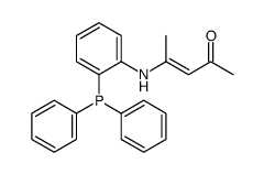 4-(2-diphenylphosphanylanilino)pent-3-en-2-one结构式