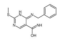 4-(苄基氨基)-2-(甲基硫代)嘧啶-5-羧酰胺结构式
