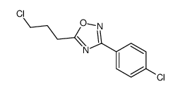 3-(4-氯苯基)-5-(3-氯丙基)-1,2,4-噁二唑结构式
