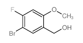 (5-溴-4-氟-2-甲氧基苯基)甲醇结构式