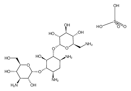 dikanamycin A tris(sulphate)结构式
