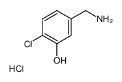 5-(氨基甲基)-2-氯苯酚盐酸盐结构式