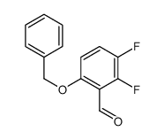 6-(苄氧基)-2,3-二氟苯甲醛结构式