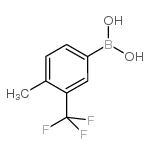 4-甲基-3-(三氟甲基)苯硼酸结构式