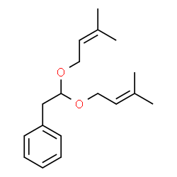 [2,2-bis[(3-methyl-2-butenyl)oxy]ethyl]benzene Structure