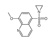 5-(aziridin-1-ylsulfonyl)-8-methoxyquinoline结构式