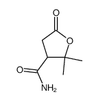 2,2-dimethyl-5-oxo-tetrahydro-furan-3-carboxylic acid amide Structure