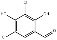 3,5-二氯-2,4-二羟基苯甲醛结构式