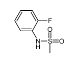 N-(2-氟苯基)甲磺酰胺结构式