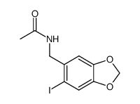 2-iodo-4,5-(methylenedioxy)-N-acetylbenzylamine结构式