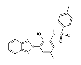 2-benzotriazol-2-yl-4-methyl-6-(toluene-4-sulfonylamino)-phenol结构式