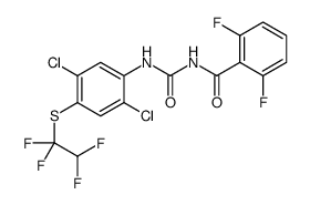 N-[[2,5-dichloro-4-(1,1,2,2-tetrafluoroethylsulfanyl)phenyl]carbamoyl]-2,6-difluorobenzamide结构式