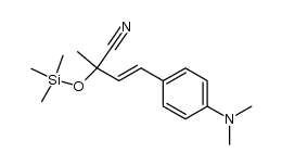 4-[4-(Dimethylamino)phenyl]-2-methyl-2-(trimethylsiloxy)-3-butennitril结构式