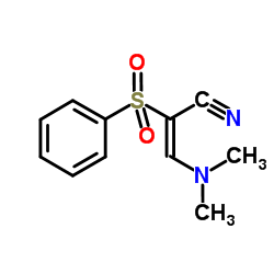 (2E)-3-(Dimethylamino)-2-(phenylsulfonyl)acrylonitrile Structure