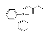 methyl 3-[methyl(diphenyl)silyl]prop-2-enoate Structure