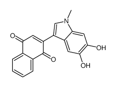 2-(5,6-dihydroxy-1-methylindol-3-yl)naphthalene-1,4-dione Structure