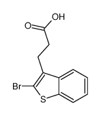 3-(2-bromo-1-benzothiophen-3-yl)propanoic acid Structure