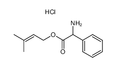 DL-2-Phenylglycin-3-methyl-2-butenylester-hydrochlorid Structure