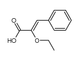 (Z)-2-ethoxy-3-phenylacrylic acid结构式