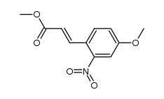 3-(4-methoxy-2-nitrophenyl)acrylic acid methyl ester结构式