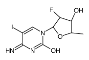4-amino-1-[(2R,3S,4R,5R)-3-fluoro-4-hydroxy-5-methyloxolan-2-yl]-5-iodopyrimidin-2-one Structure