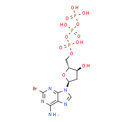 2-bromo-2'-deoxyadenosine triphosphate Structure