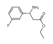 ethyl (R)-3-amino-3-(3-fluorophenyl)propanoate结构式