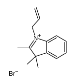 2,3,3-trimethyl-1-prop-2-enylindol-1-ium,bromide Structure
