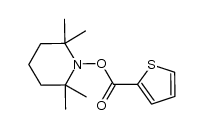 thiophene-2-carboxylic acid 2,2,6,6-tetramethyl-piperidin-1-yl ester Structure