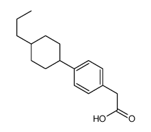 2-[4-(4-propylcyclohexyl)phenyl]acetic acid结构式