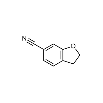 2,3-二氢苯并呋喃-6-腈结构式