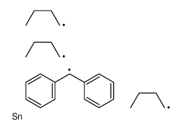 benzhydryl(tributyl)stannane Structure