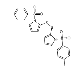 1-(4-methylphenyl)sulfonyl-2-[[1-(4-methylphenyl)sulfonylpyrrol-2-yl]disulfanyl]pyrrole Structure