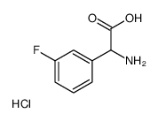 AMINO-(3-FLUORO-PHENYL)-ACETIC ACID HCL Structure