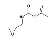 N-(2-环氧乙烷基甲基)氨基甲酸叔丁酯结构式
