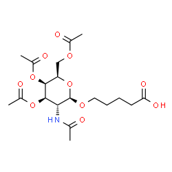 5-(((2R,3R,4R,5R,6R)-3-乙酰氨基-4,5-二乙酰氧基-6-(乙酰氧基甲基)四氢-2H-吡喃-2-基)氧基)戊酸图片