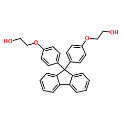 9,9-二[(4-羟乙氧基)苯基]芴结构式